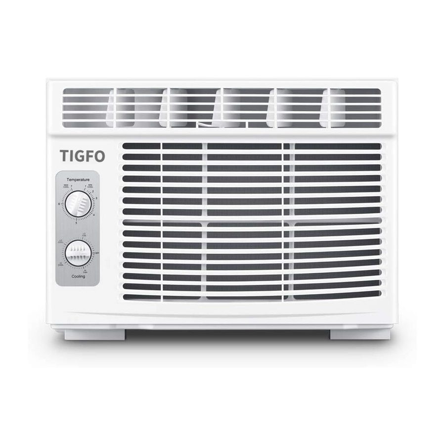 Tigfo TIG05WiNMiD 5,000 BTU Window Air Conditioner with Remote 115V 15A in White