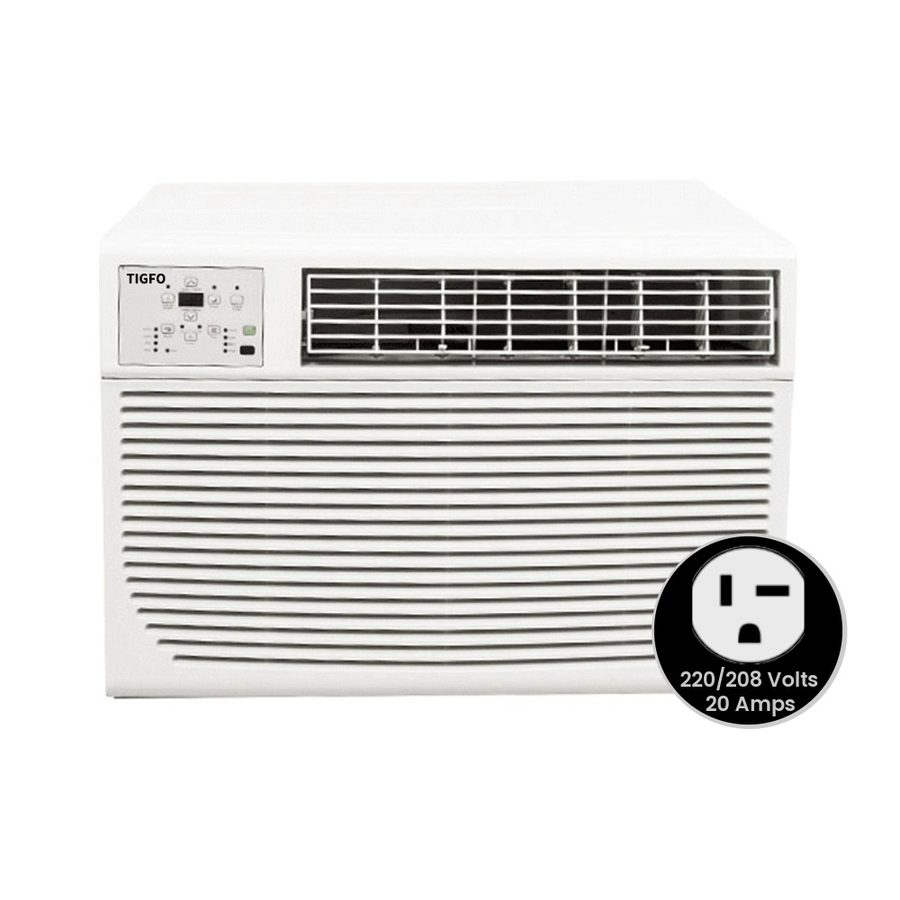 Tigfo TIG12WiNHF 12,000 BTU Window Air Conditioner with Heat 220V 20A in White