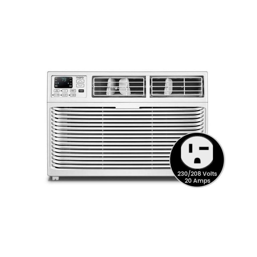 Tigfo TIG18WiNHF 18,000 BTU Window Air Conditioner with Heat Control 230V 20A in White