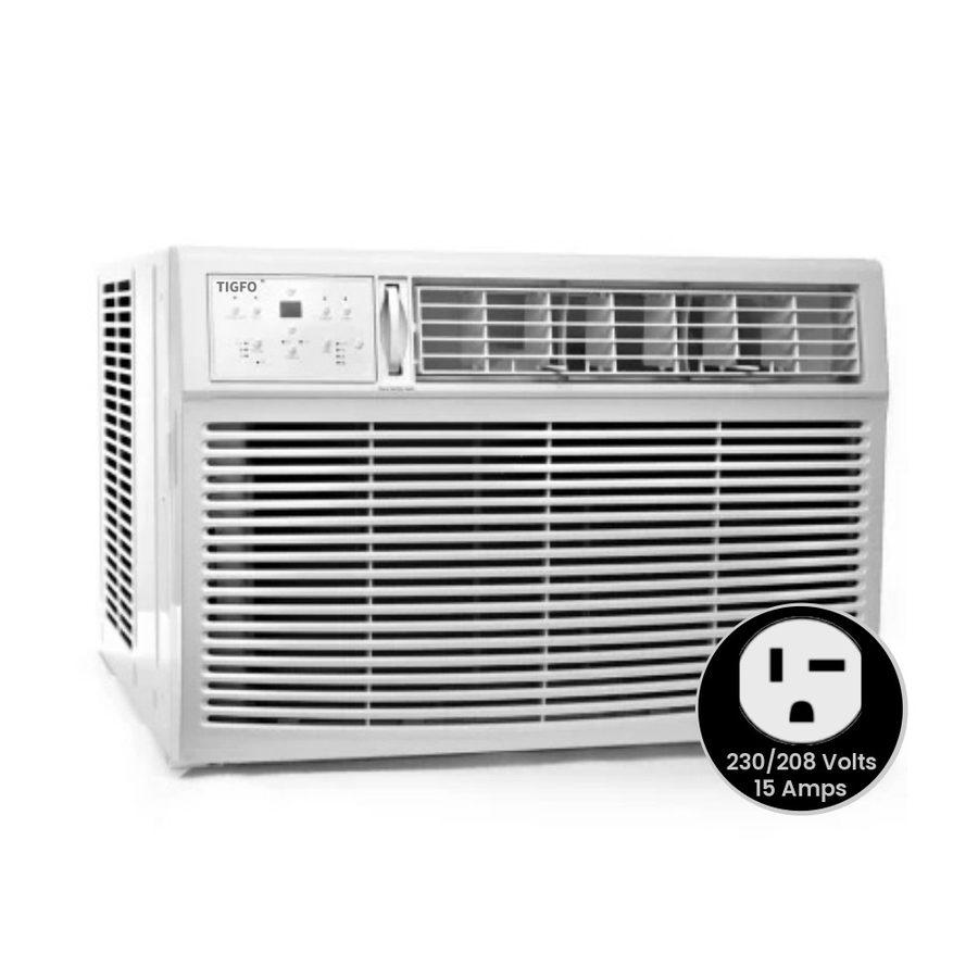 Tigfo TIG18WiNMiD 18,000 BTU Window Air Conditioner with Remote Control 230V 15A in White
