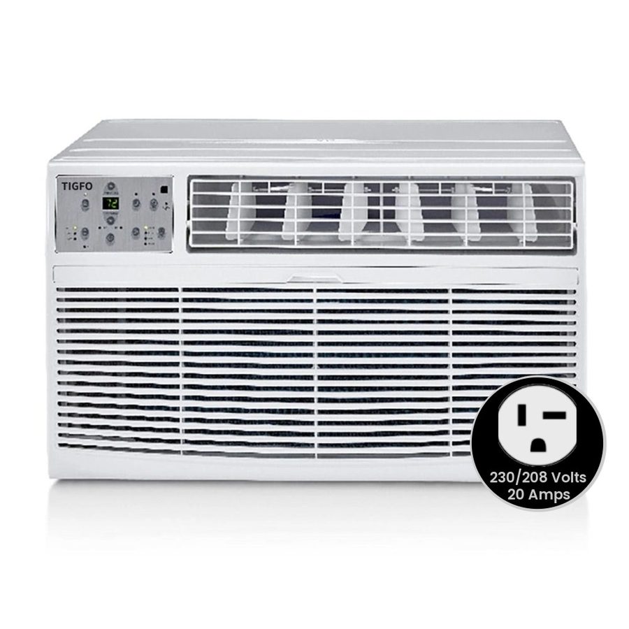 Tigfo TIGTTW122H 12,000 BTU Through The Wall Air Conditioner Heat and Cool 230V 20A in White