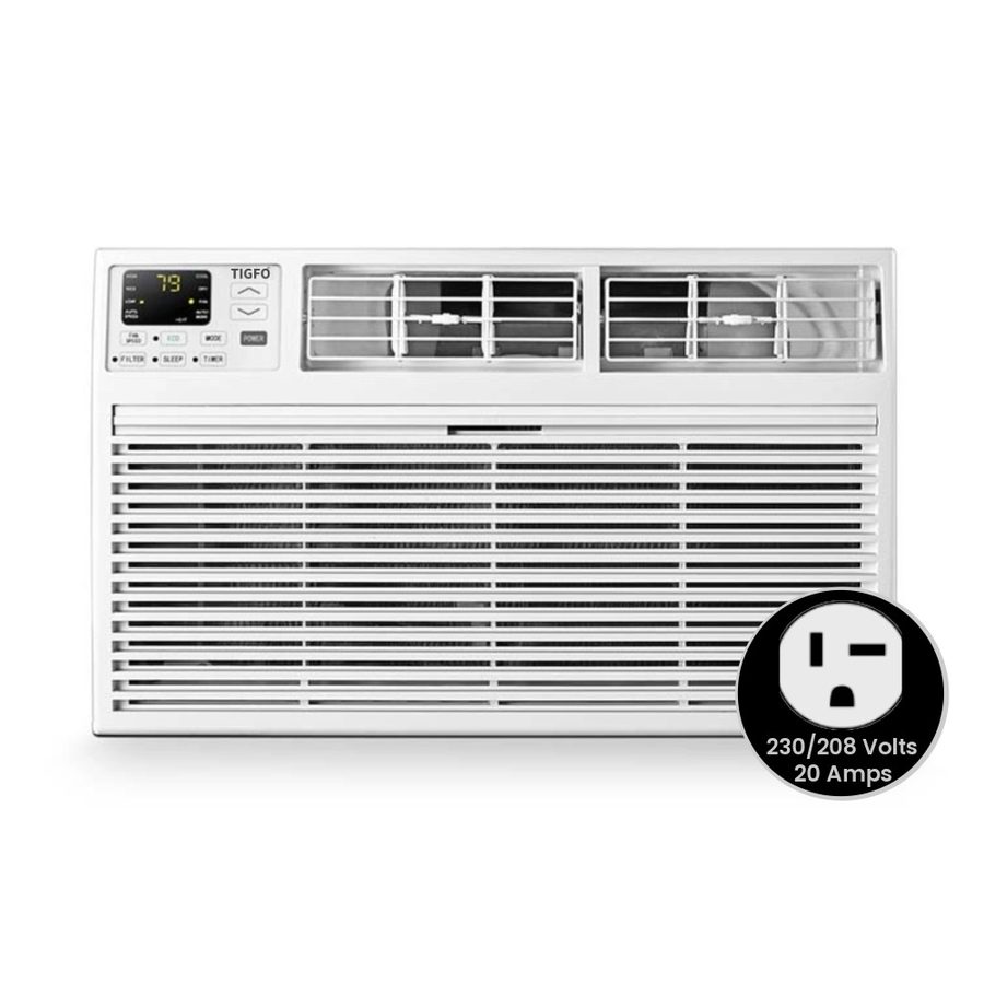 Tigfo TTIGTTW122H 12,000 BTU Through The Wall Air Conditioner Heat and Cool 230V 20A in White