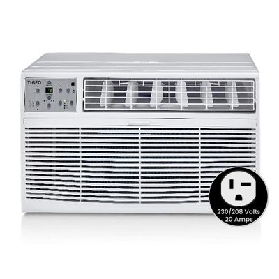 Tigfo TIGTTW122H 12,000 BTU Through The Wall Air Conditioner Heat and Cool 230V 20A in White